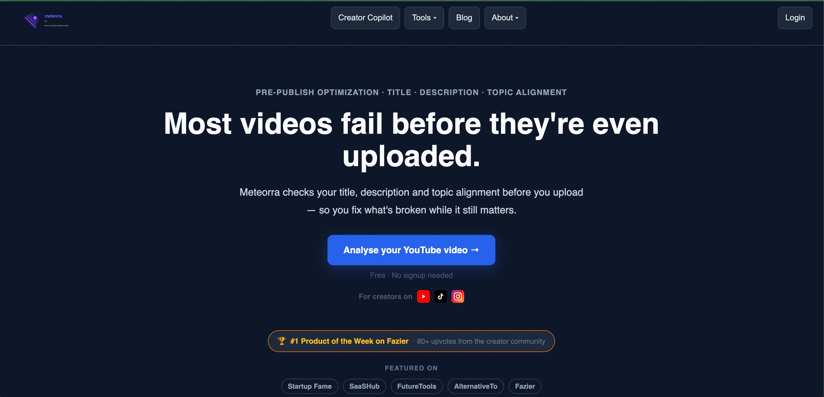 Meteorra AI — Live Scoring for Youtubers logo