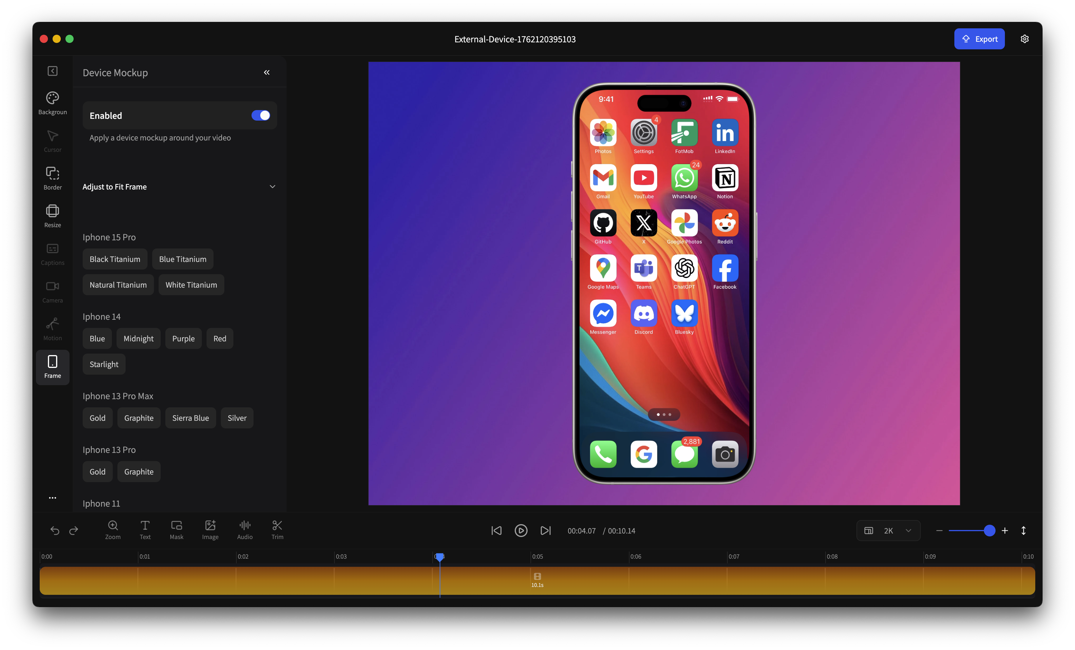 Motionik - Screenshot 3 showing product features and functionality