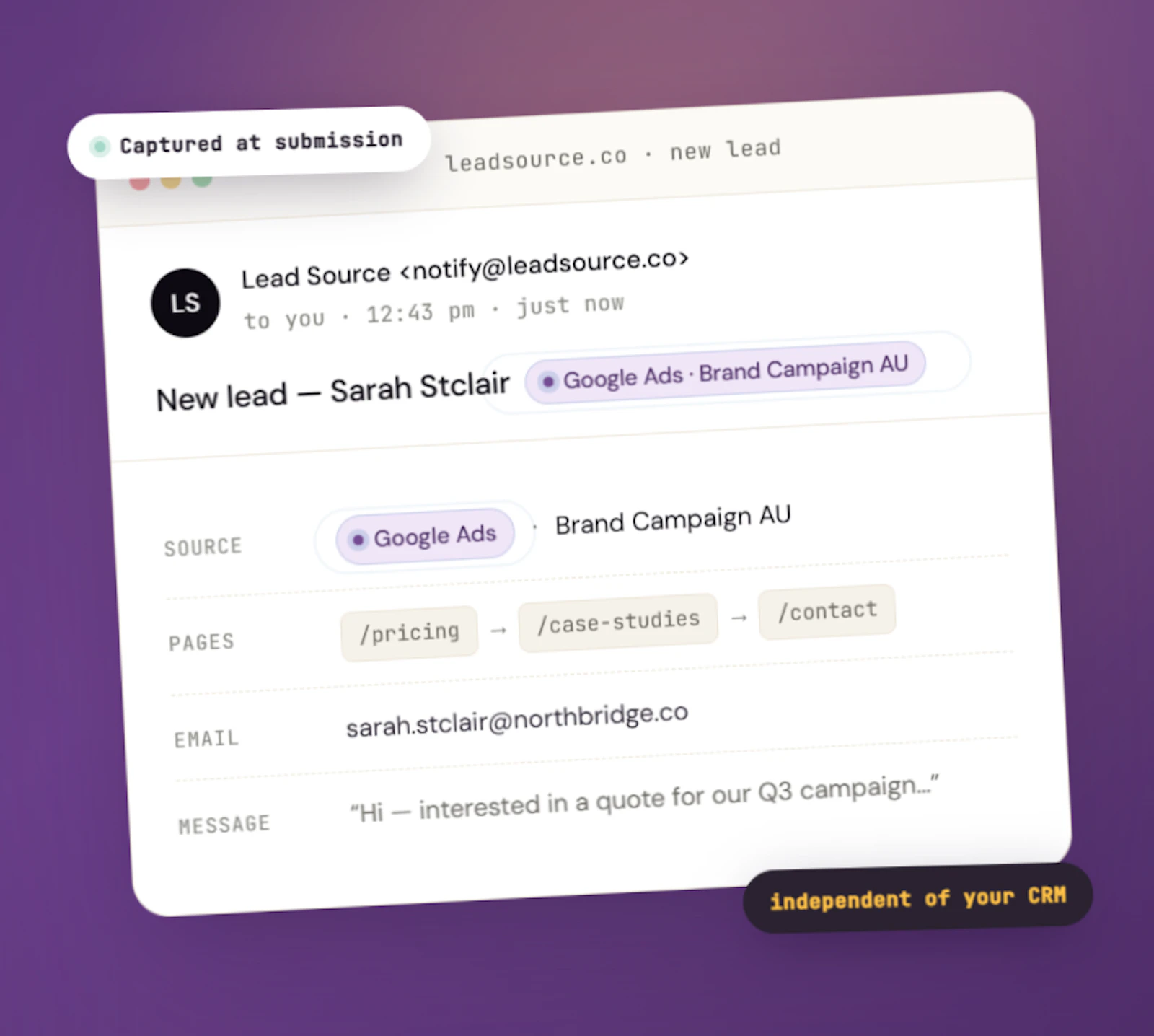 Lead Source screenshot 1