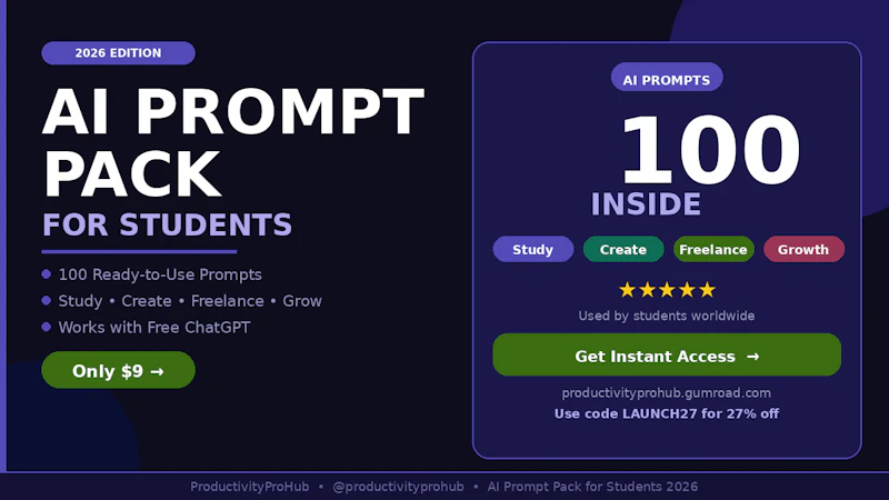 AI Prompt Pack for Students screenshot 2