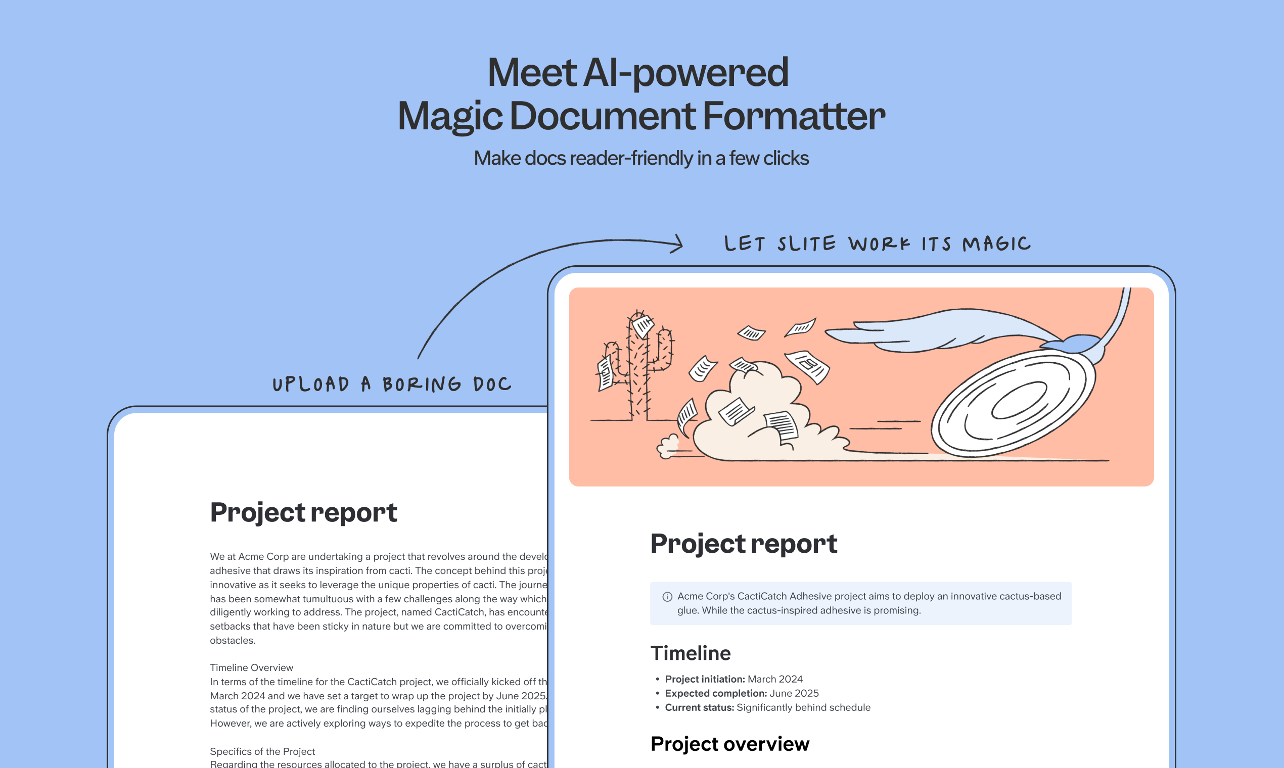 startuptile Magic Document Formatter-AI assistant for reader-friendly docs