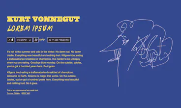 Kurt Vonnegut Ipsum gallery image