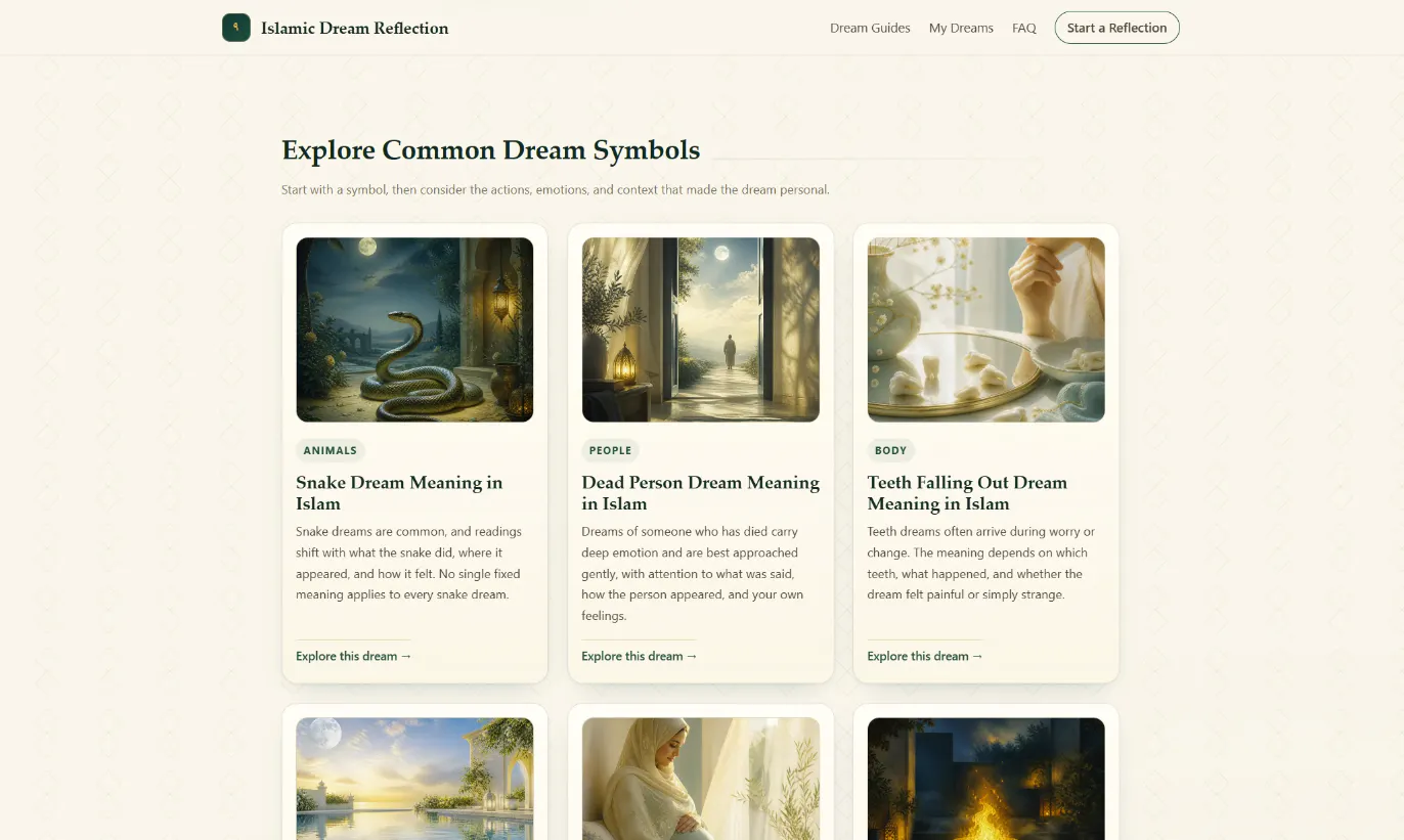 Islamic Dream Reflection gallery image