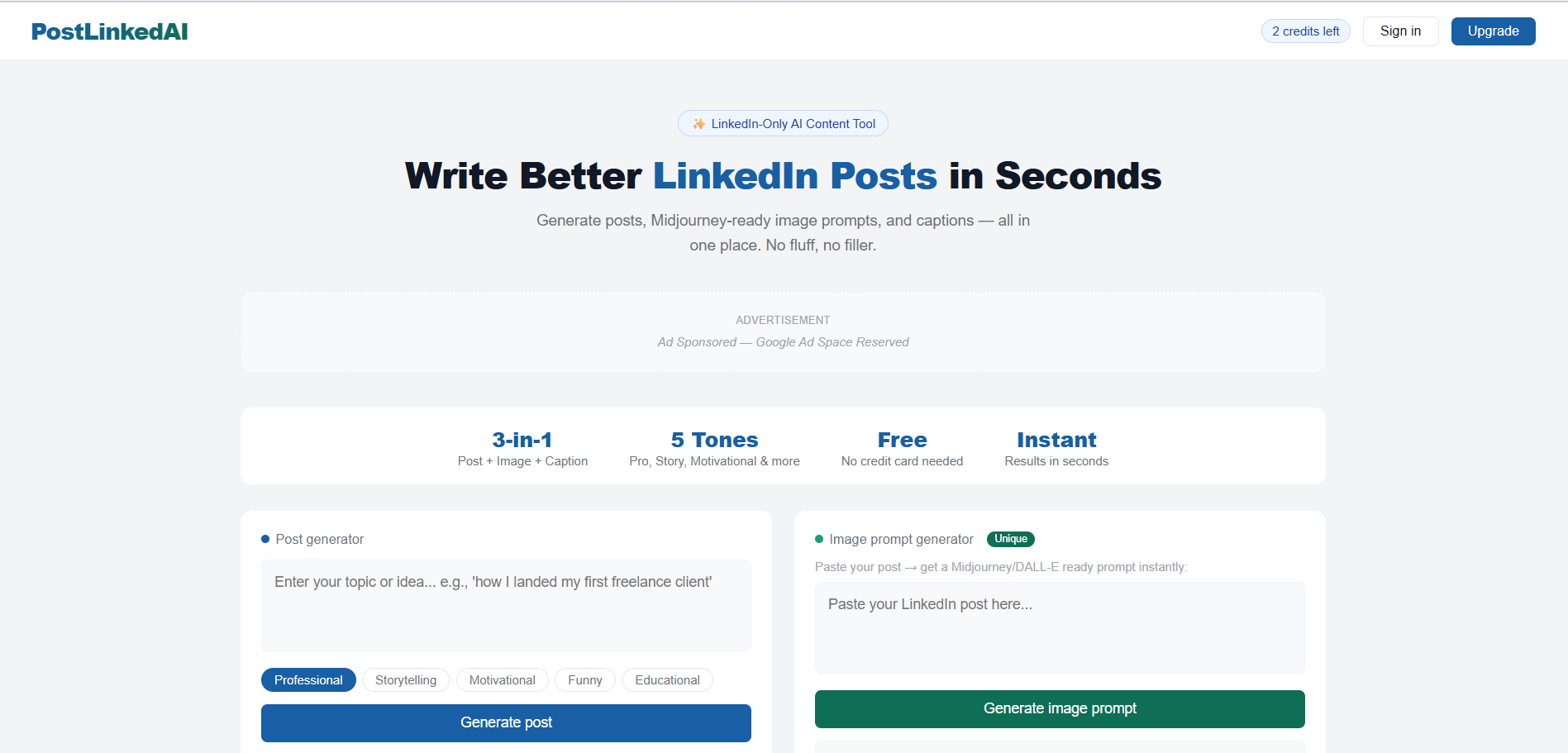 PostLinkedAI gallery image