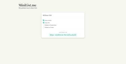 Minilist.me gallery image