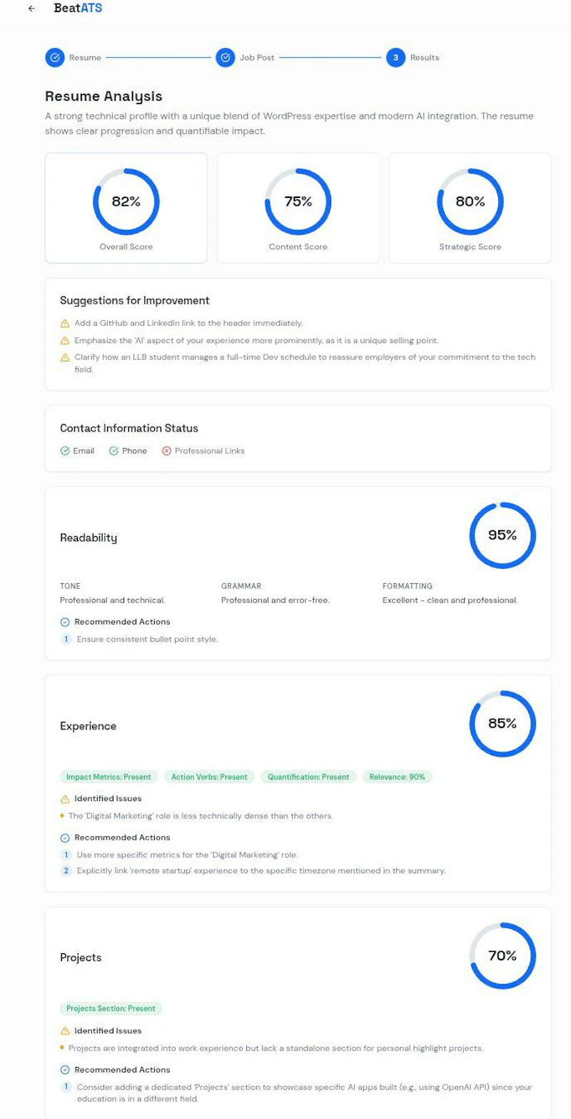 BeatATS — Beat the ATS. Get Interviews. screenshot 5
