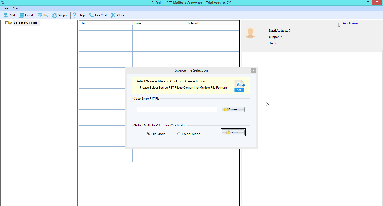 Media Công cụ chuyển đổi hộp thư PST Softaken - Để chuyển đổi các tệp PST Outlook thành các định dạng tệp khác nhau. 3