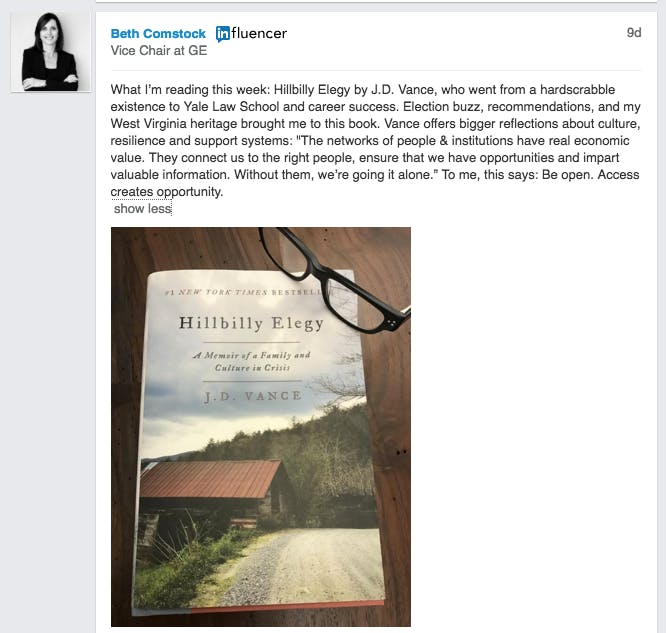 Hillbilly Elegy: A Memoir of a Family and Culture in Crisis media 1
