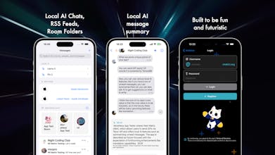 Nil - futuristic Matrix Chat client gallery image