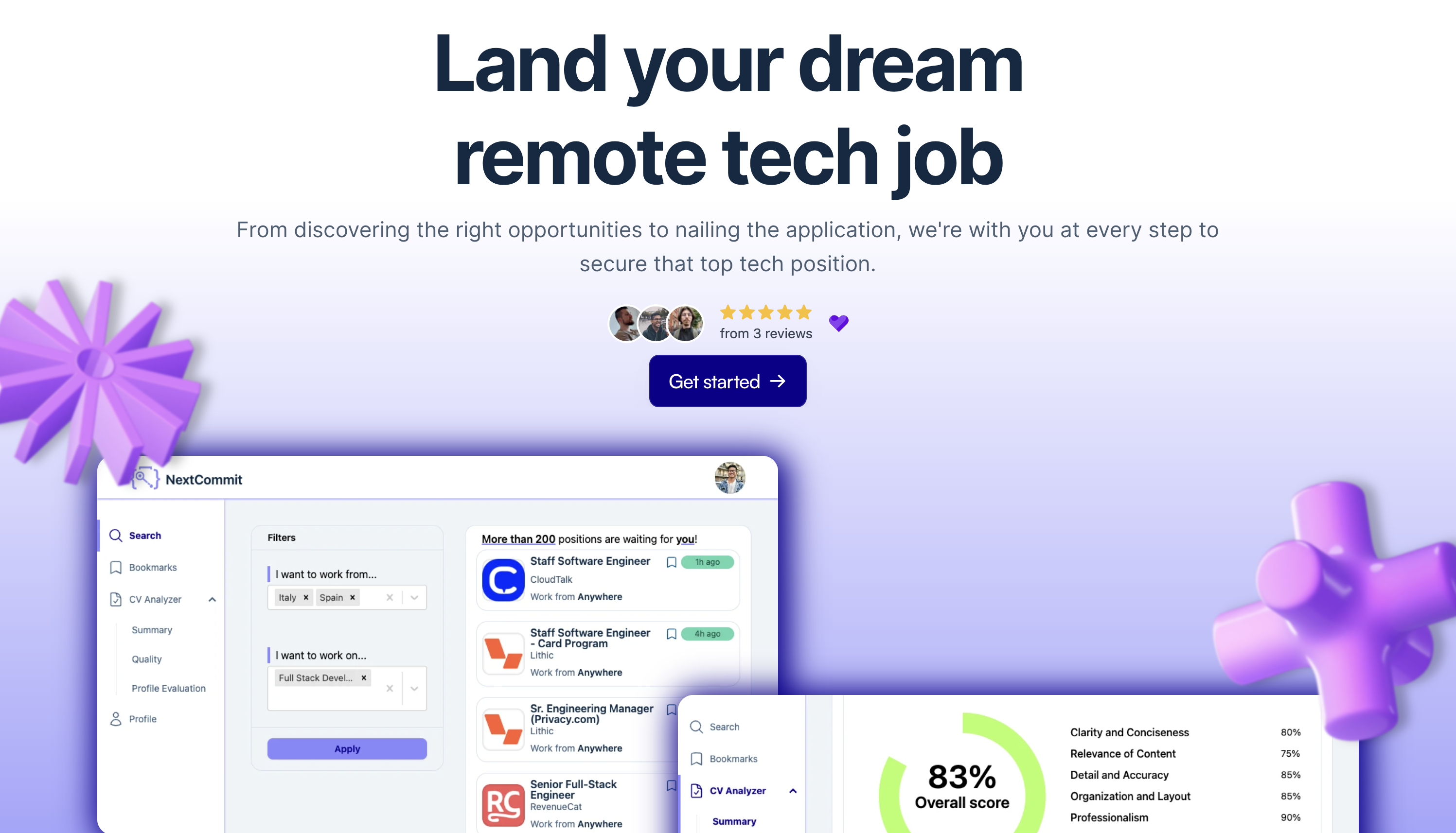 nextcommit - Land your dream remote tech job
