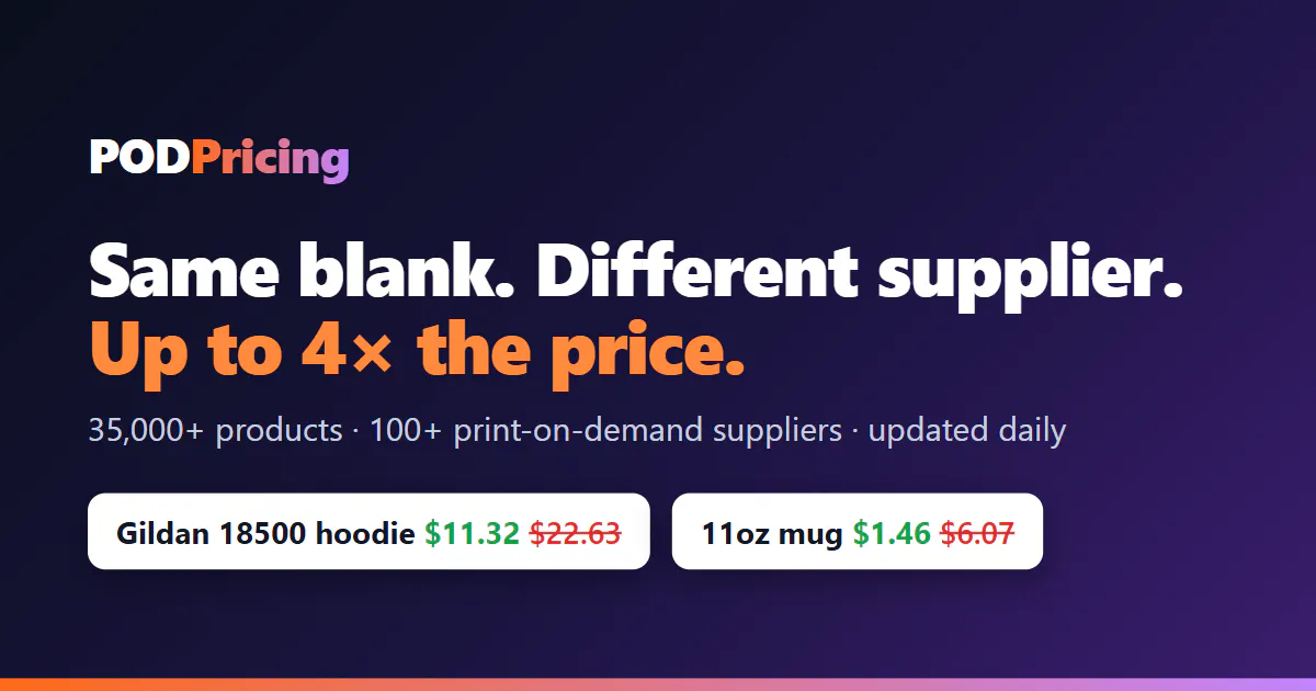 POD Pricing gallery image