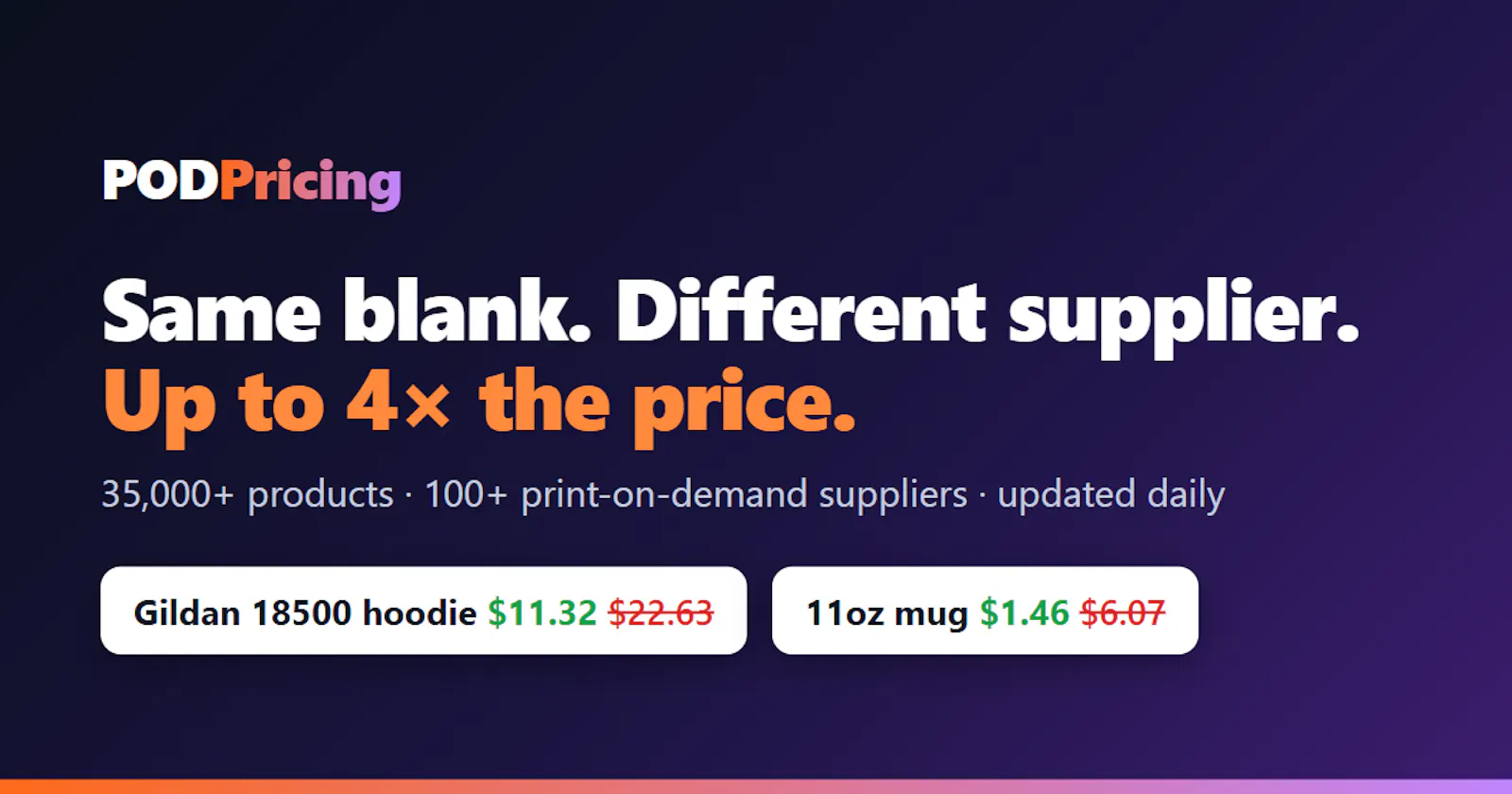 POD Pricing screenshot 1