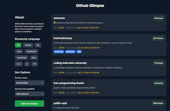 Github Glimpse gallery image