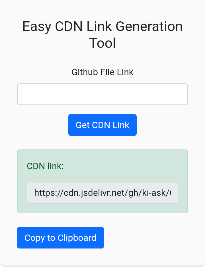 Mídia 1 de Gerador de CDN fácil do GitHub