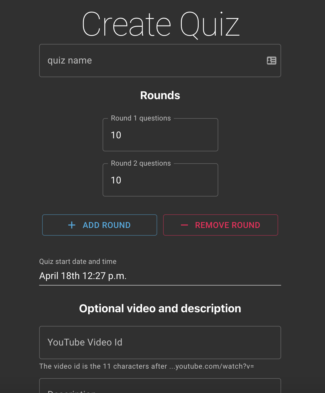 Virtual Quiz Website gallery image