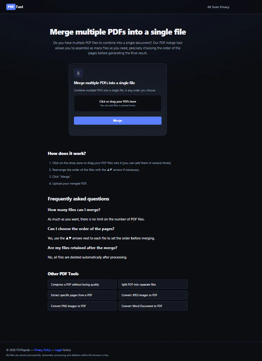 PDFRapide screenshot