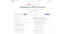 Markdown to PDF