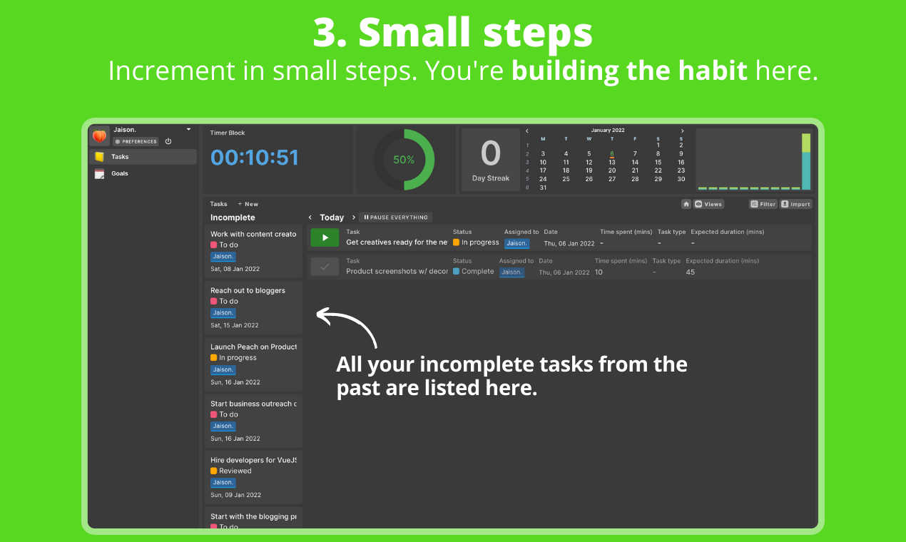 Peach Productivity Clock gallery image