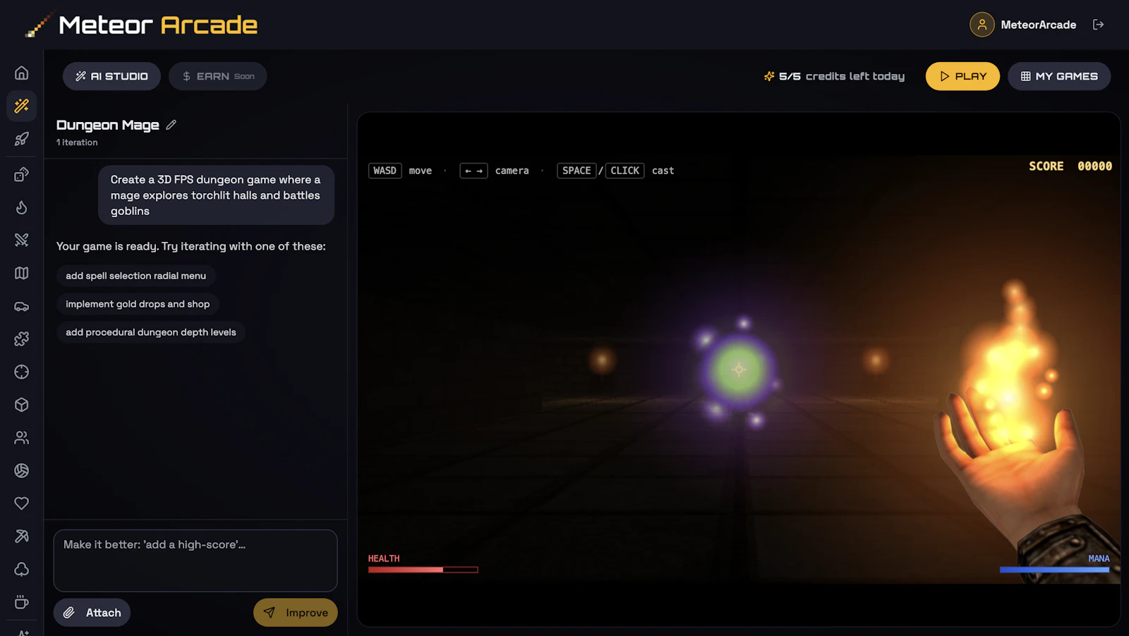 Meteor Arcade screenshot 5