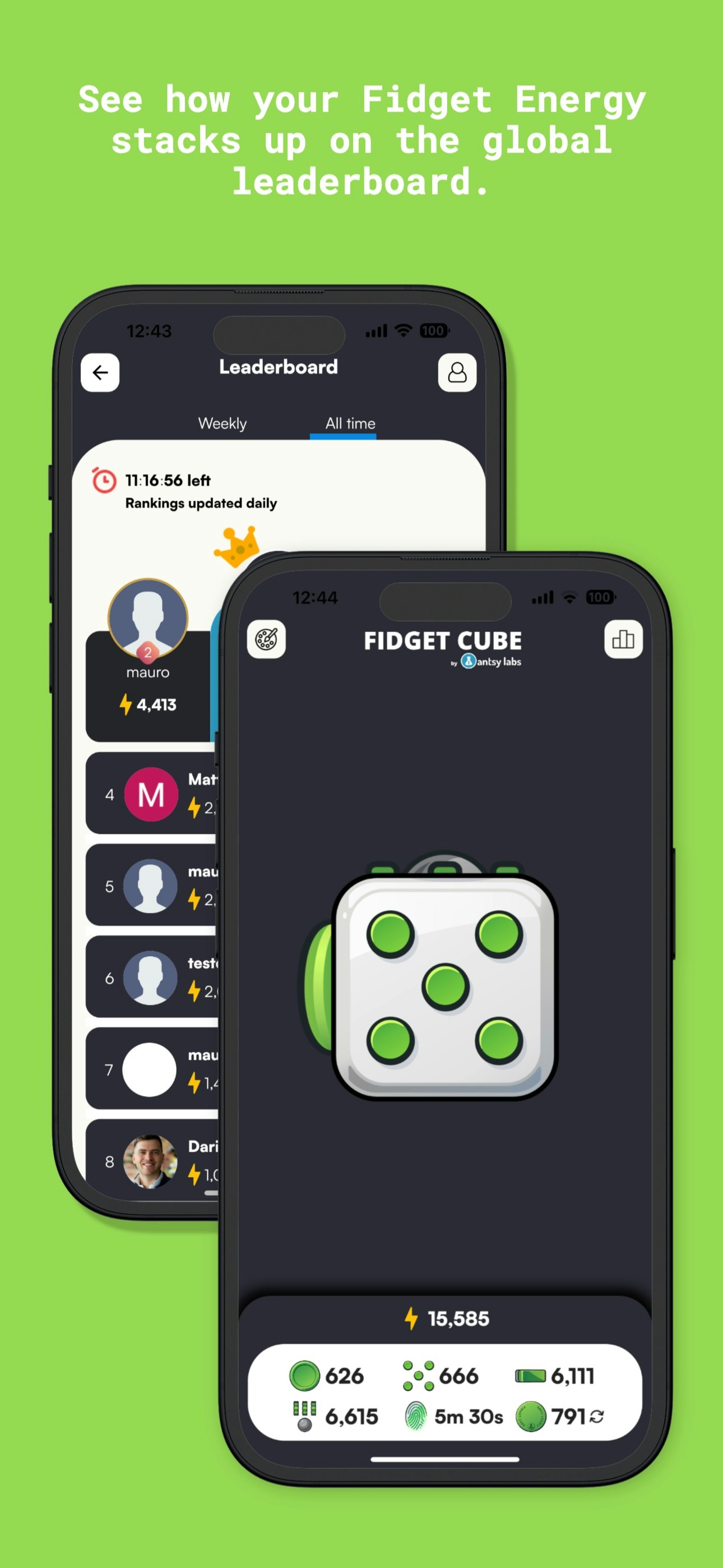 Antsy Labs의 Fidget Cube : 앱 - Fidget Cube의 발명가에서 Fidget 에너지 추적 미디어 5