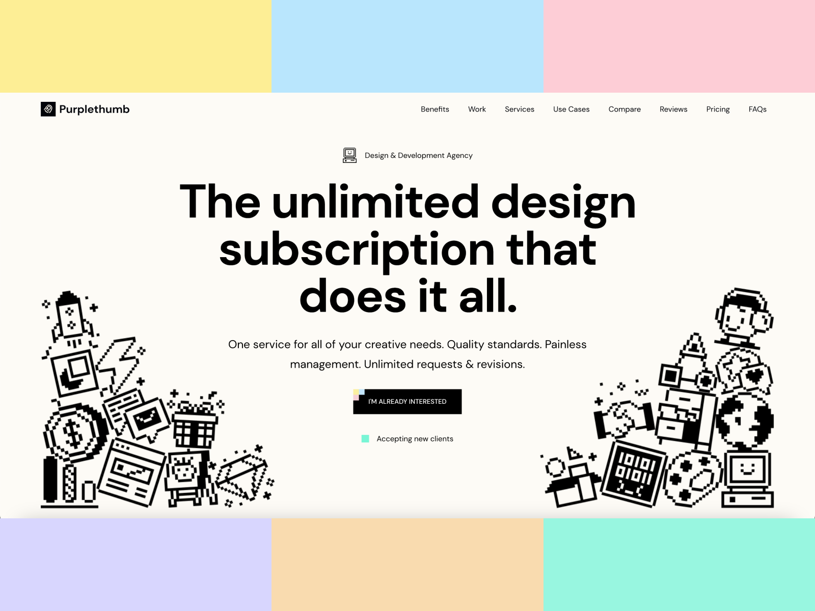 Purpurero - Diseño ilimitado y servicio de suscripción de flujo web media 1