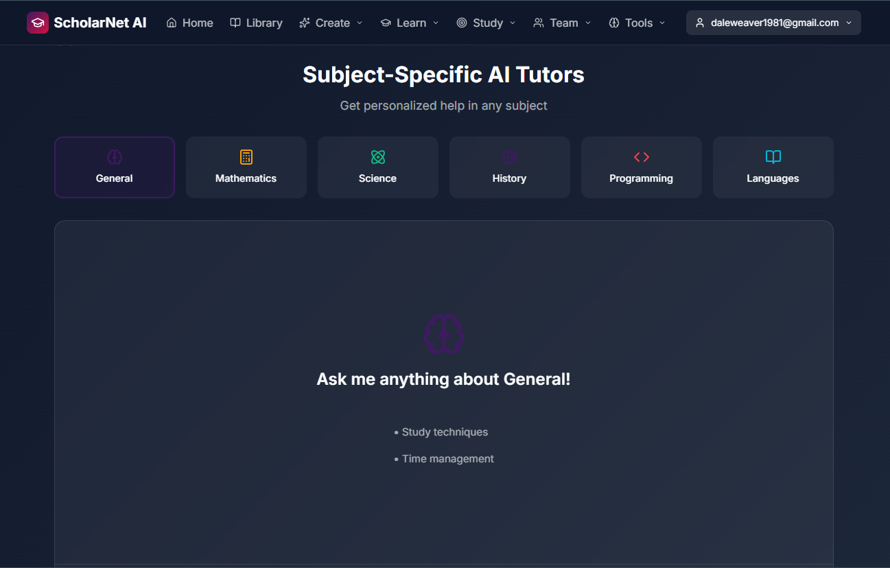ScholarNet AI - Screenshot 3 showing product features and functionality