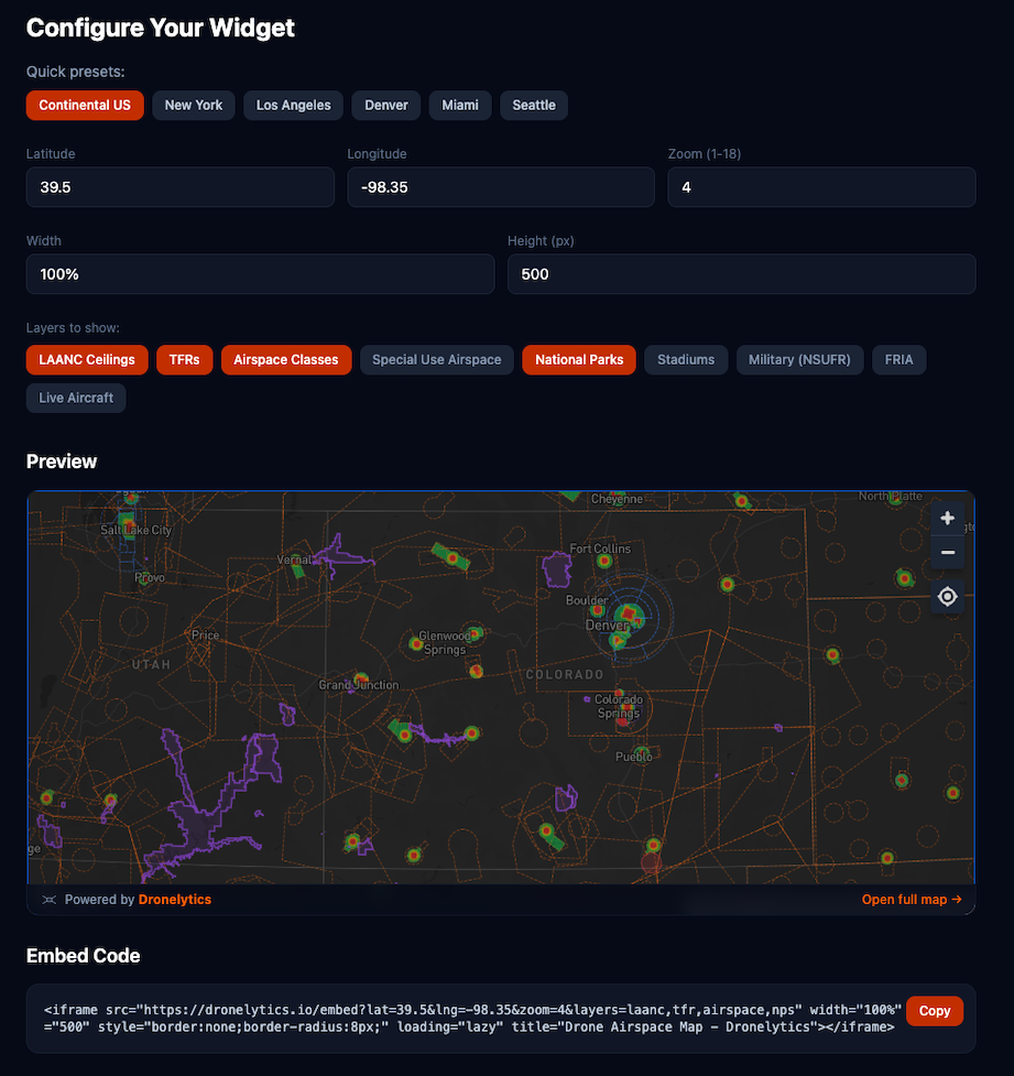 Dronelytics Airspace Map gallery image