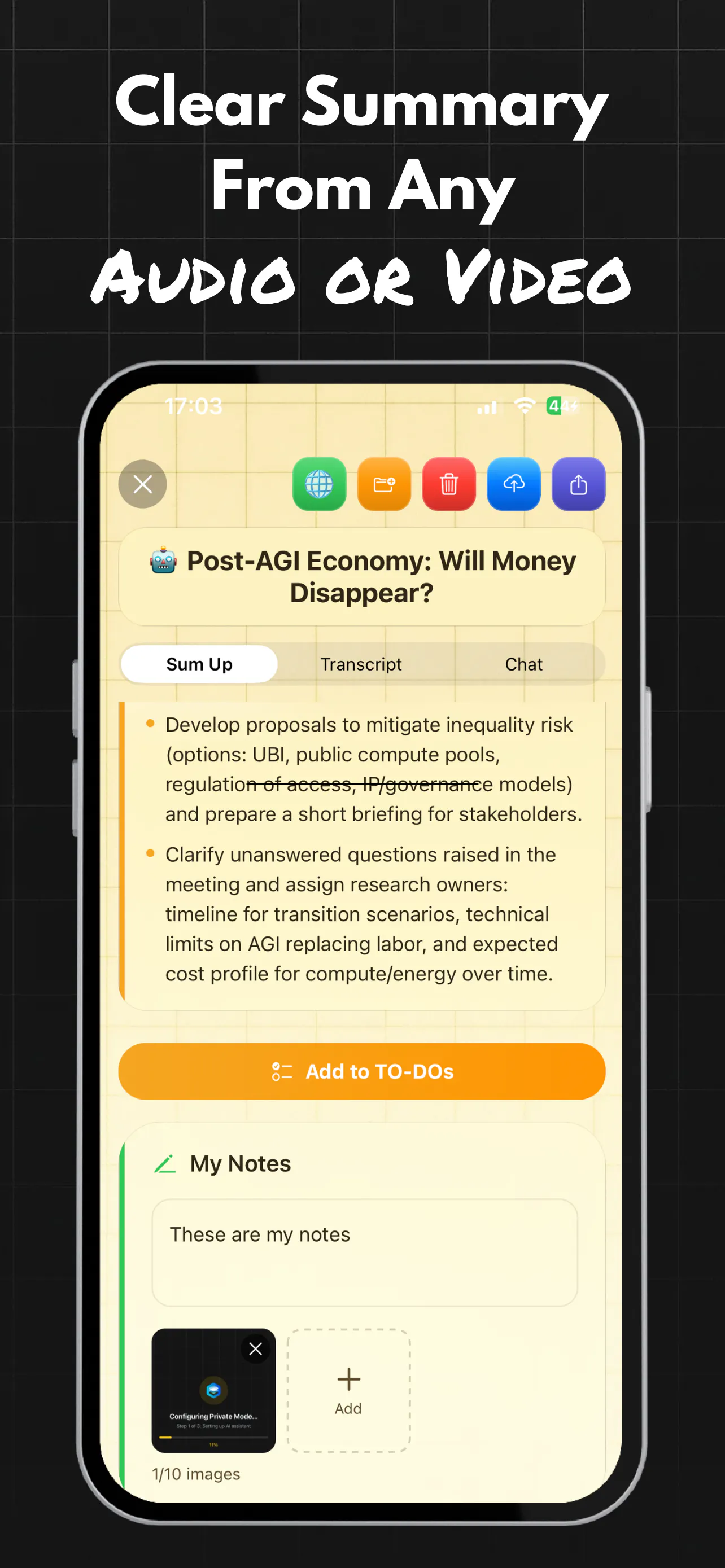 MeetingsAI: Notes & Summary gallery image