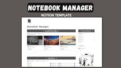 Notebook Manager gallery image