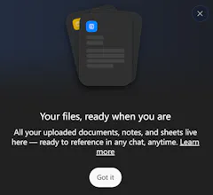 파일 관리 및 안내 팝업 메시지