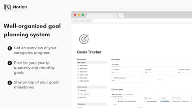 Notion Goals Tracker gallery image