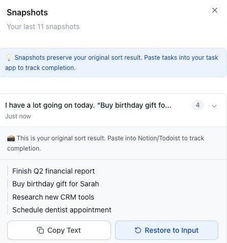 tasksort.app gallery image