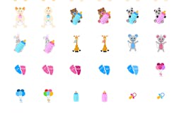 Baby shower sticker pack (iOS) media 2