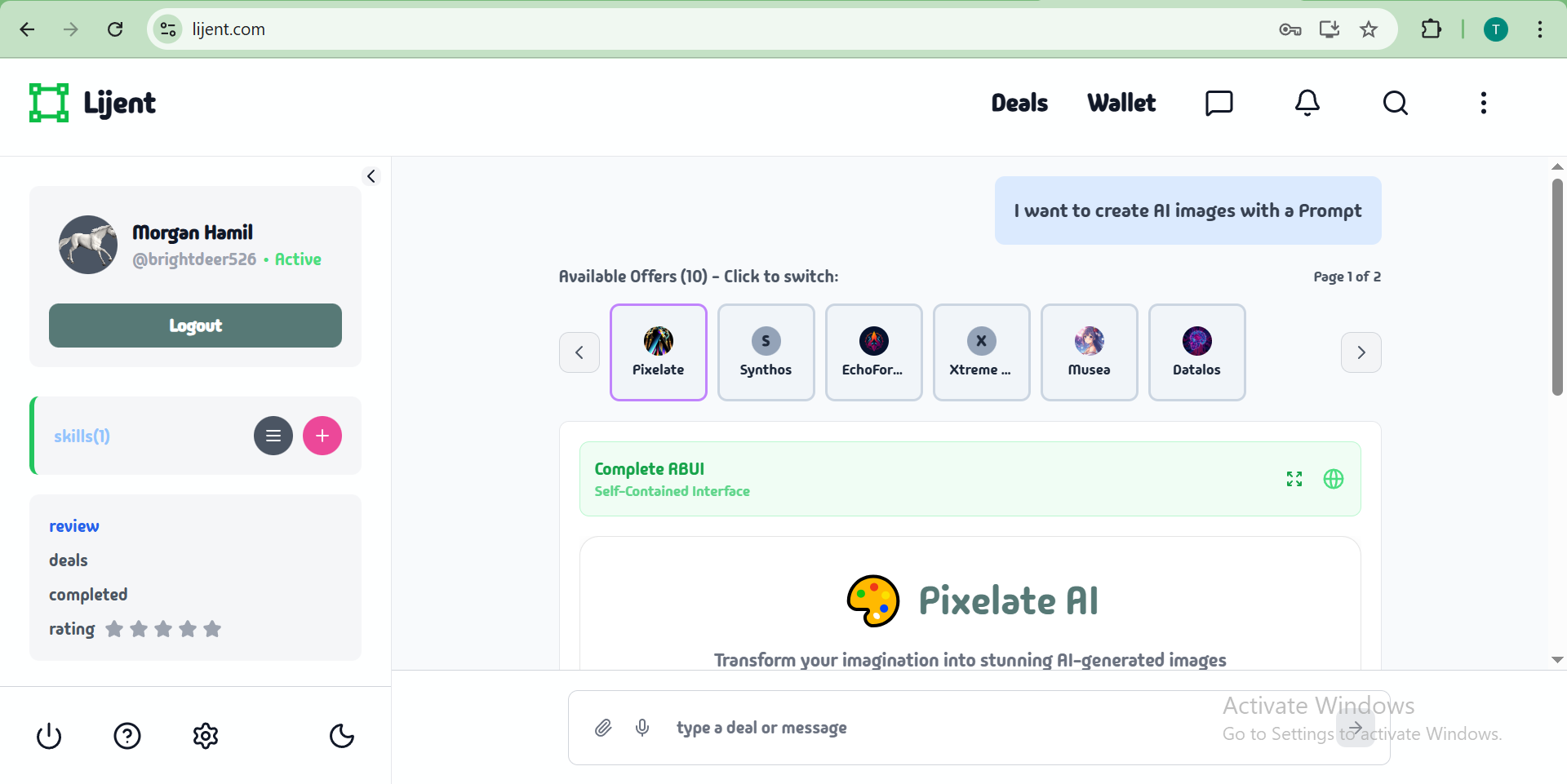 Lijent - Main product screenshot demonstrating key features and user interface