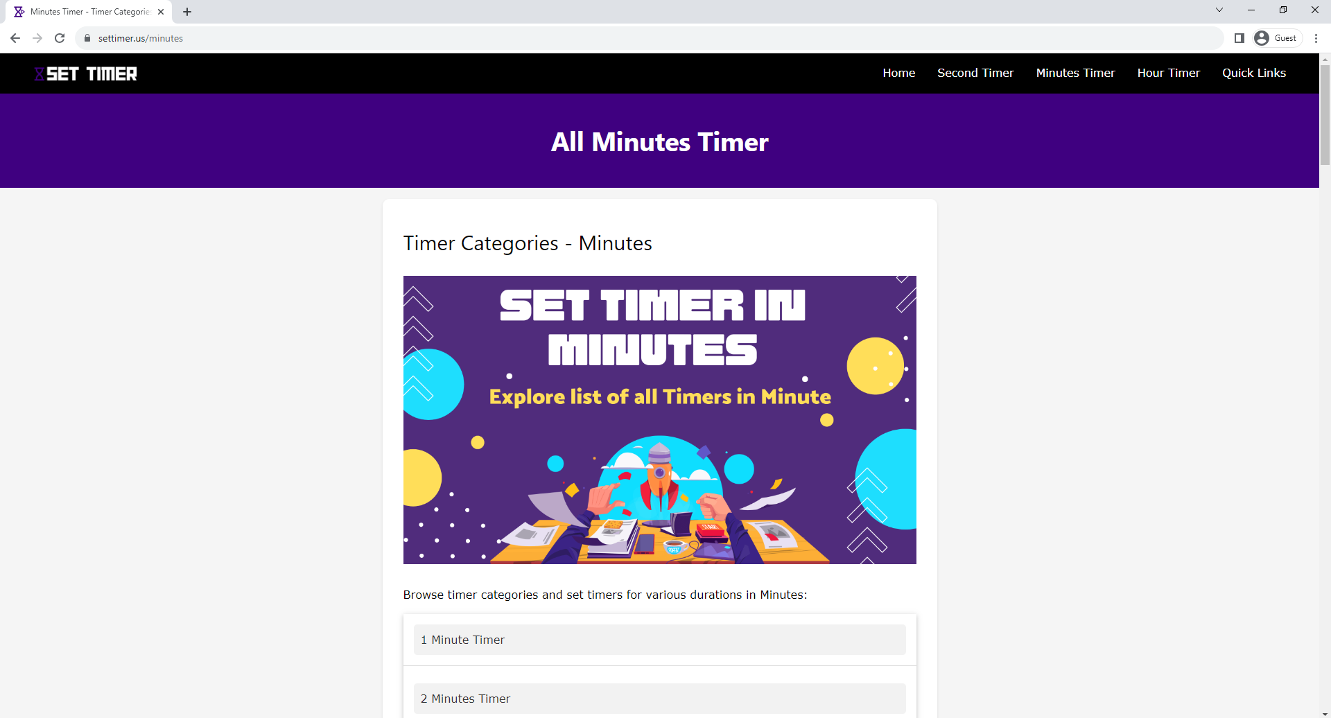 온라인 카운트 다운 타이머 -Settimer.us - settimer.us와 함께 시간을 쉽게 추적합니다 미디어 5