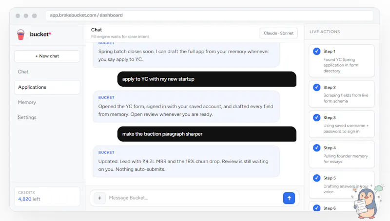 Bucket screenshot 4