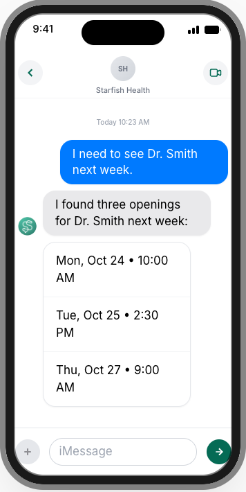 Starfish Health - Screenshot 2 showing product features and functionality