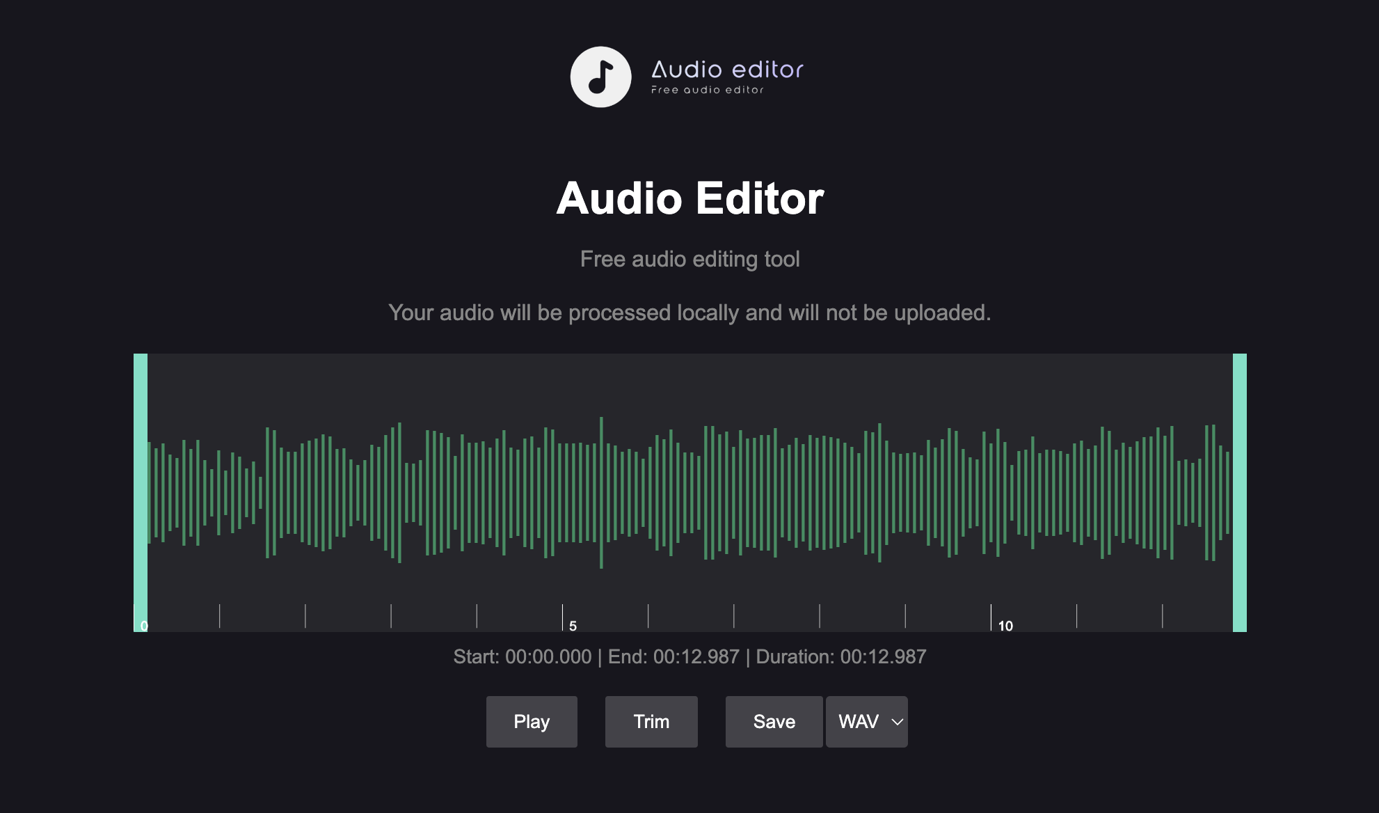 Editor de audio media 1