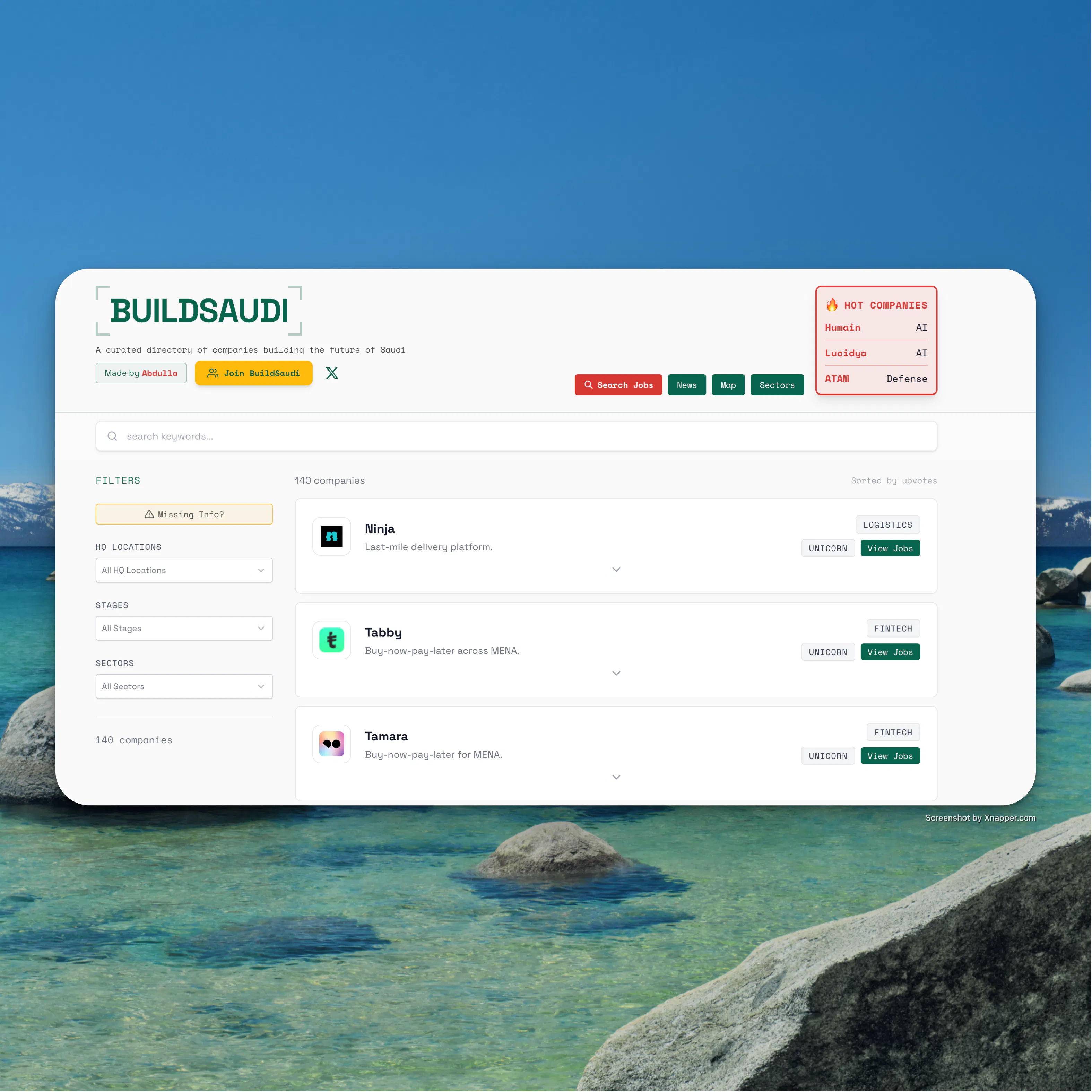 BuildSaudi 제품 배너
