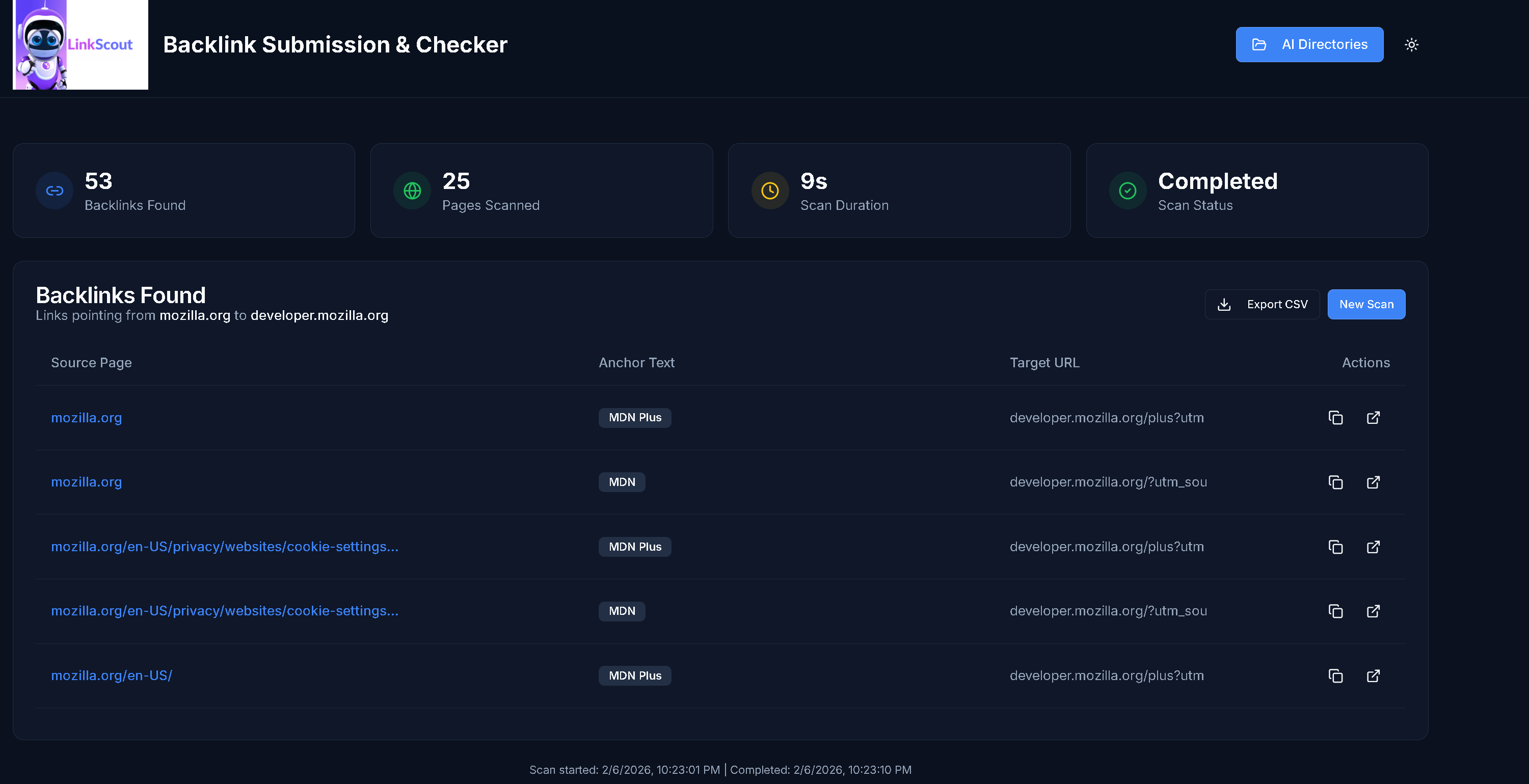 LinkScout - Screenshot 2 showing product features and functionality