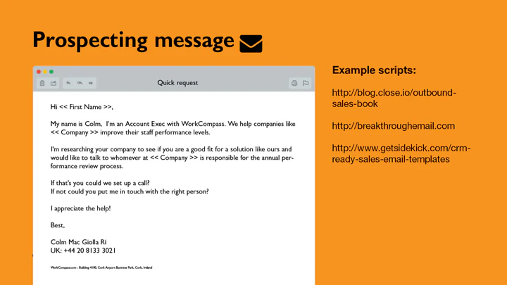 Cold Email Prospecting Templates