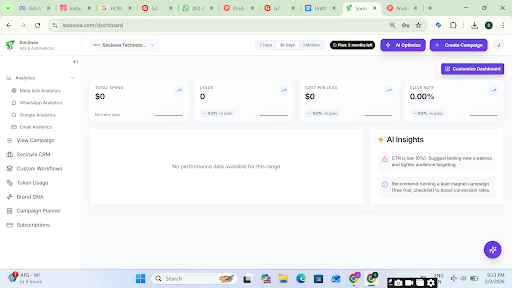 Sociovia AI - Main product screenshot demonstrating key features and user interface