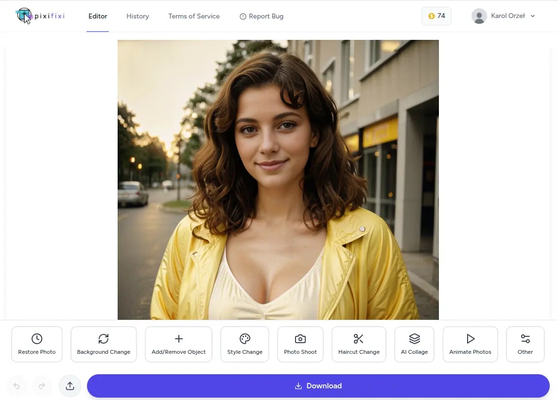 Pixifixi - Editor fotografico AI per restauro, stili e modifiche rapide media 3