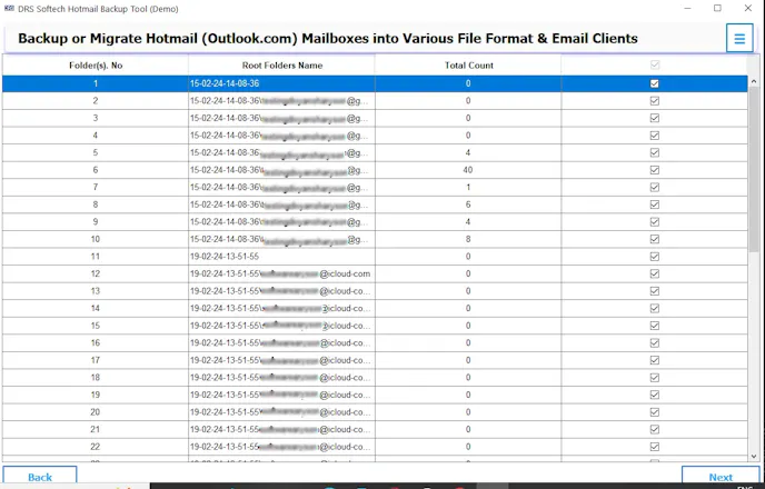 DRS Softech Hotmail Backup Tool gallery image