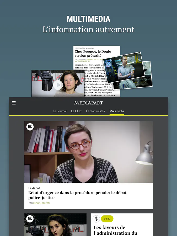 New Mediapart app gallery image