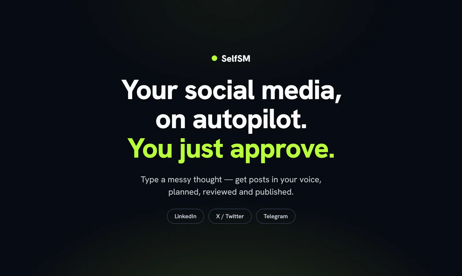 SelfSM screenshot 1
