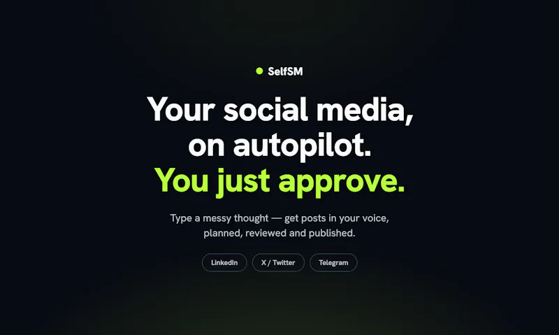 SelfSM screenshot 1