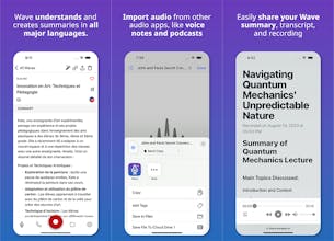 Wave AI Note Taker for iOS and Android gallery image