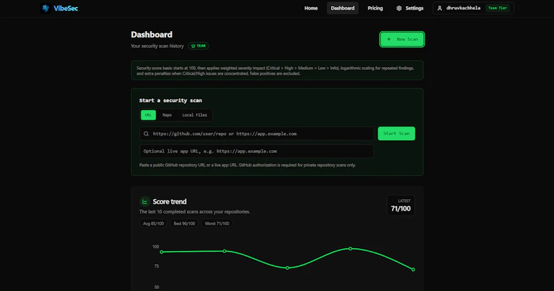 VibeSec screenshot 4
