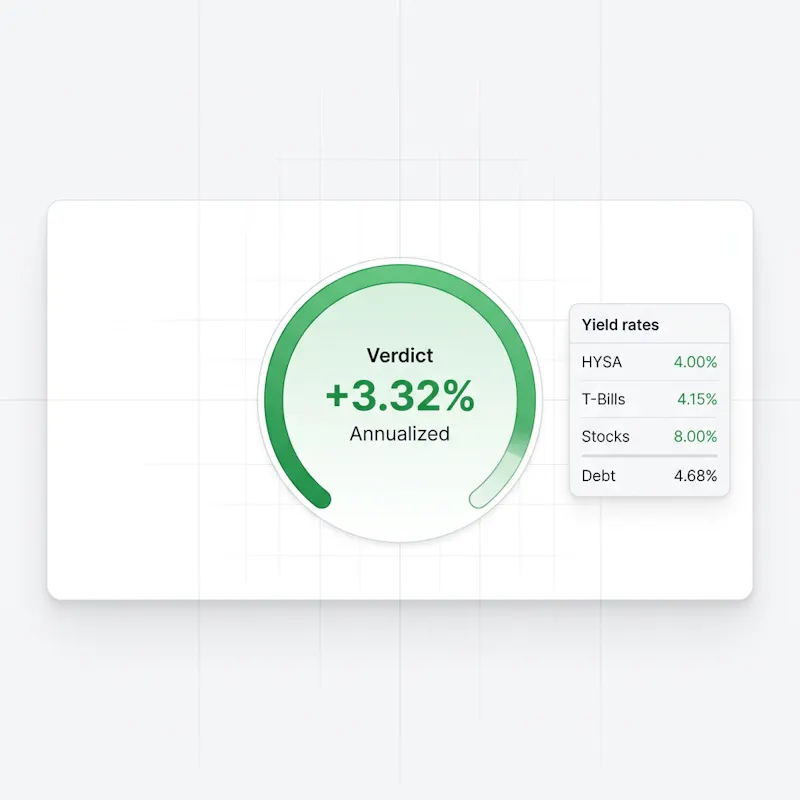 Debt vs. Invest Calculator screenshot 1